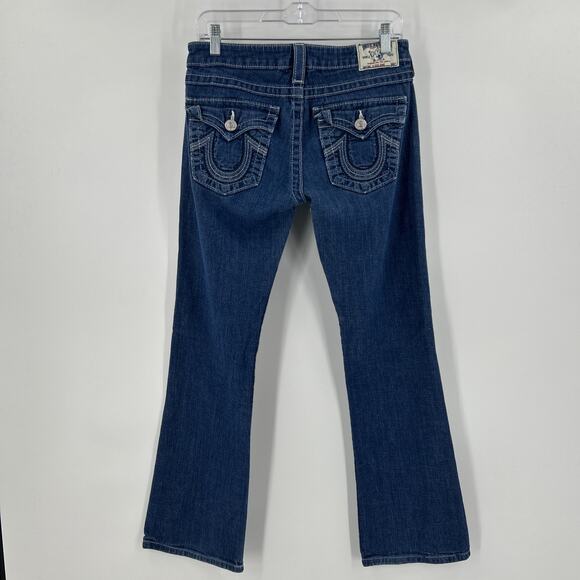True Religion Billy Bootcut Jeans Womens Size 29 Thick Stitch Flap Pockets Y2K - Picture 3 of 10